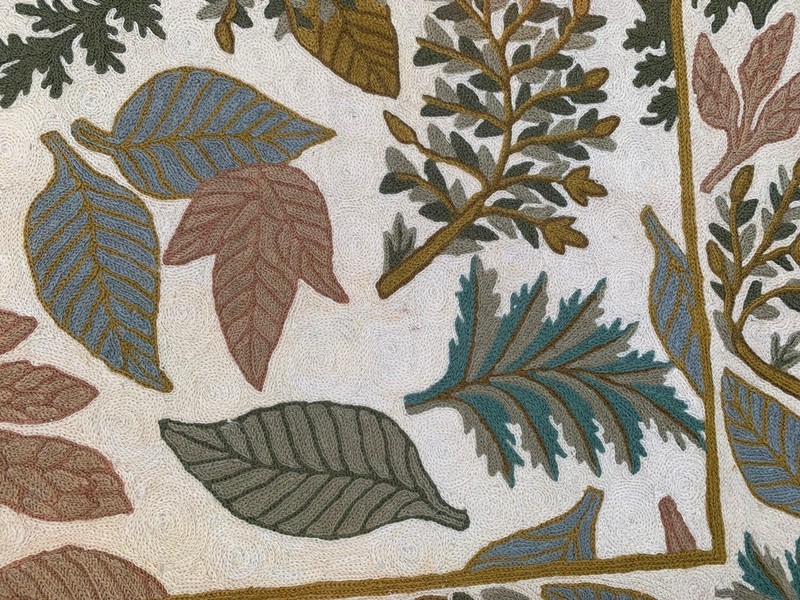 Vintage Aubusson Rug: Hand-woven Chain Stitch Carpet, Home Decor 2x4 ft gallery