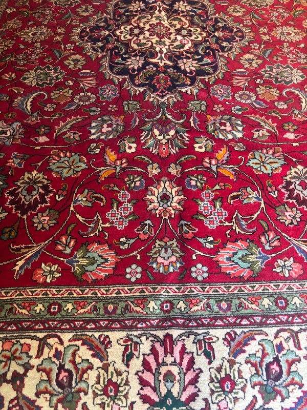 SIMI ANTIQUE. HAND MADE. 12X10. EXCELLENT CONDITION. FULL PILE.TAB.RIZ gallery