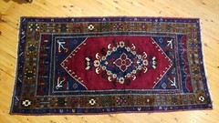 Antique 1900-1930s Turkish Tribal Rug 3’10” × 7’7″