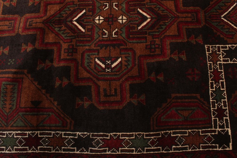 Vintage 3'2" x 5'1" Traditional Hand Knotted Vegetable Dye Wool Area Rug gallery