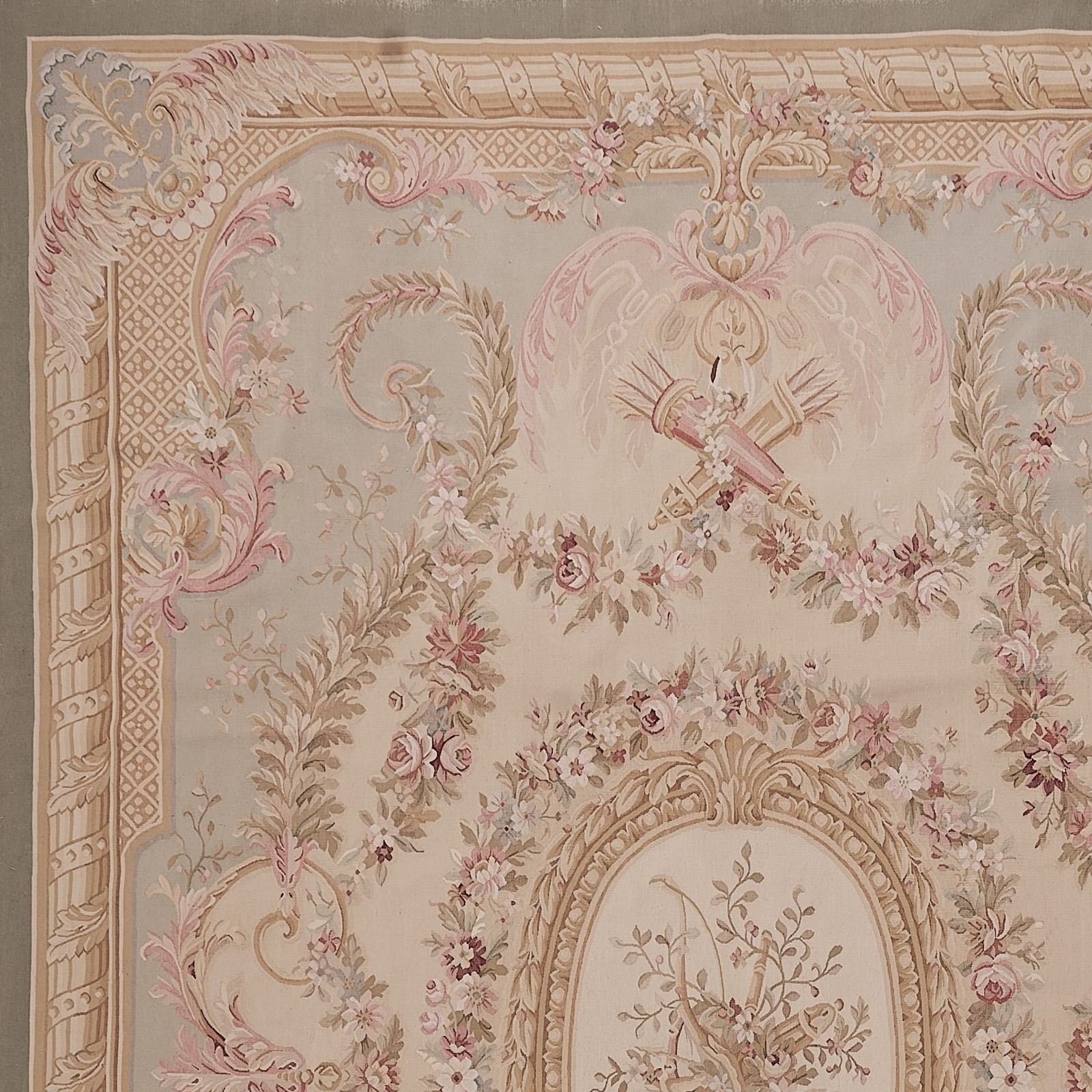 Fine Hand Woven Aubusson late 19th Century 100% Wool, 10x14 gallery