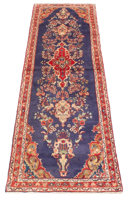 2'7" x 9'5" Vintage Hand-knotted Runner Rug Traditional Oriental Wool Carpet gallery