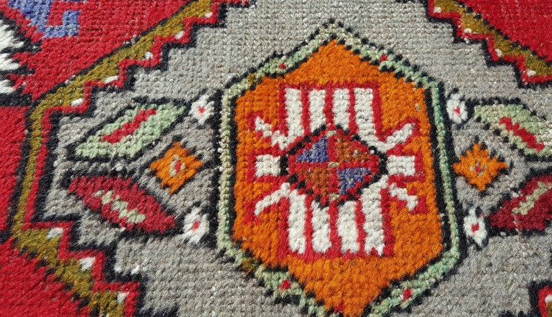 Exclsuive1'8×3"' Antique Tribal Wool Pile Cushion Cover Rug Turkey gallery
