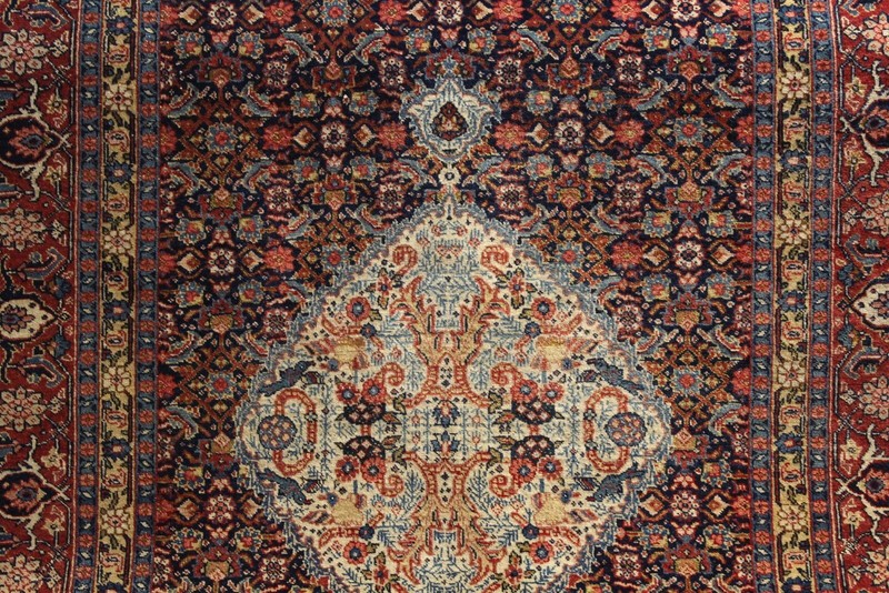 6'2" X 4'7" Late 19th Century Handmade Bidjar rug, Tribal authentic Natural Wool gallery
