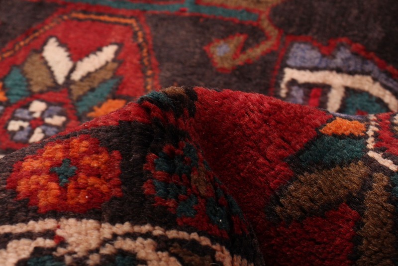 3'11" x 13'3" Vintage Hand-knotted Runner Rug Traditional Oriental Wool Carpet gallery