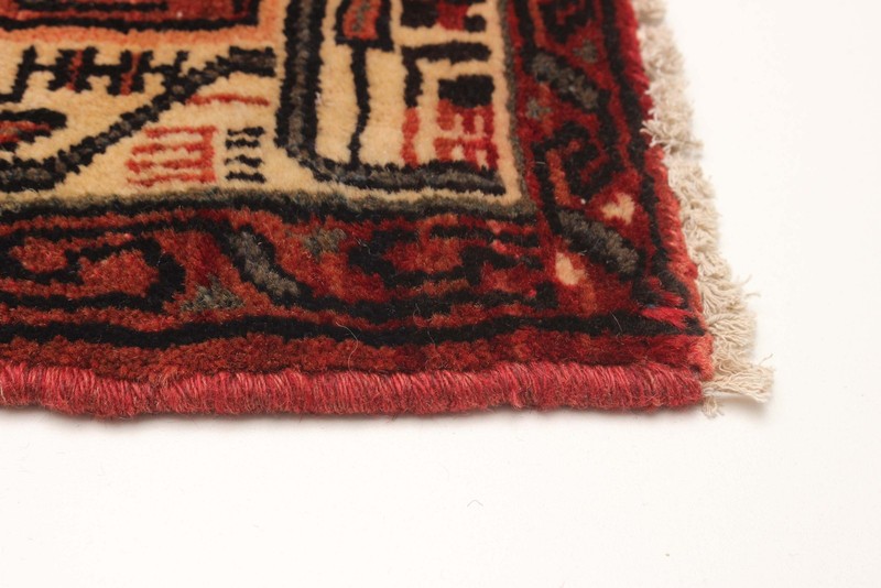 3'10" x 9'10" Vintage Hand-knotted Runner Rug Traditional Oriental Wool Carpet gallery