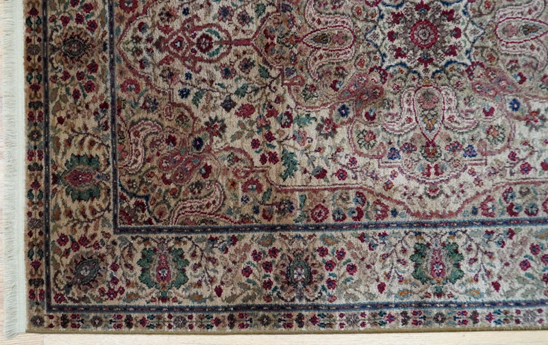 Karastan Rug 4'3" x 6' Ta' briz Medallion #900-909 Samovar Teawash Wool Rug gallery