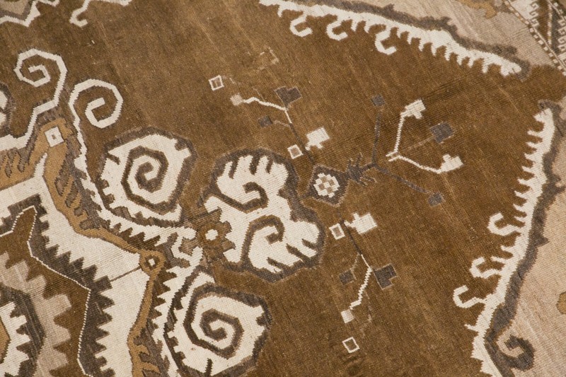 Area Rug, Turkish Rug, Vintage Rug, 6'4 x 10'1 feet, Kars Rug,Oriental Brown Rug gallery