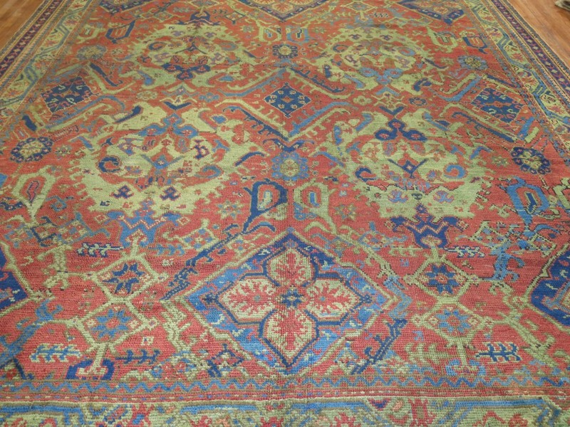 Antique Decorative Turkish Oushak Ushak Rug Palace Size 11''x22'4'' gallery