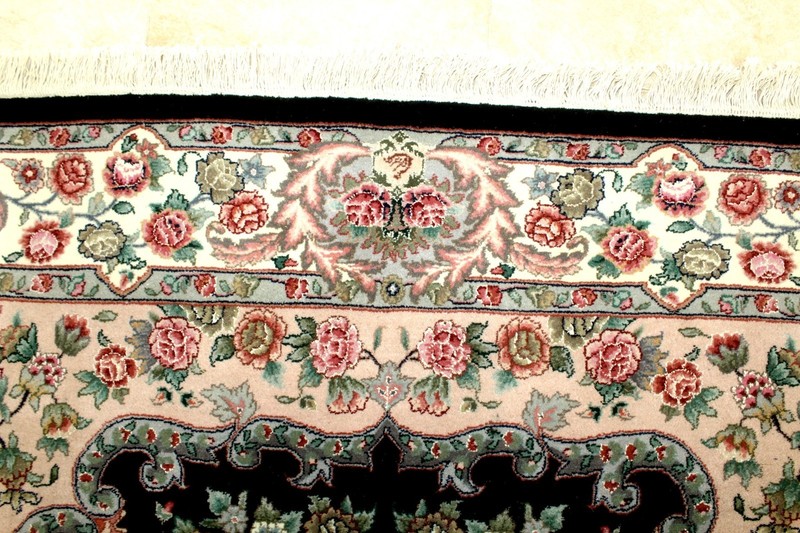9X6 BREATHTAKING MASTERPIECE 400KPSI 50RAJ HAND KNOTTED SILK & WOOL TABRIZZ RUG gallery