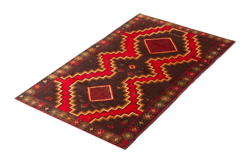Vintage 3'4" x 5'10" Traditional Hand Knotted Vegetable Dye Wool Area Rug gallery