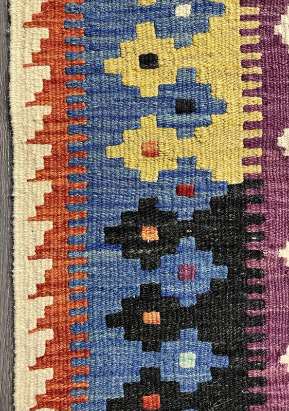 Vintage Kilim Traditional Hand Made Oriental Wool Kilim 5ftx3.2ft 162cmx104cm gallery