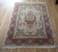 HANDMADE TABRIIZ WOOL&SILK ,500 KPSI 4’11″x6’9″