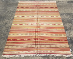 Vintage Traditional Handmade Beautiful Turkish Kilim Floor Rug Carpet 179×120 cm