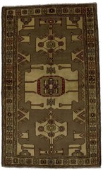Handmade Tribal Vintage Wool Rug Khaki Oriental Carpet Foyer Home Decor 4X7 ft