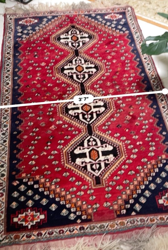 4x6 ft. Handmade Vintage Quasqui Wool Rug gallery