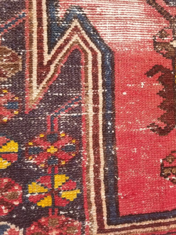 Distressed Vintage Traditional Handmade Oriental Wool Multicolor Rug 116x176cm gallery