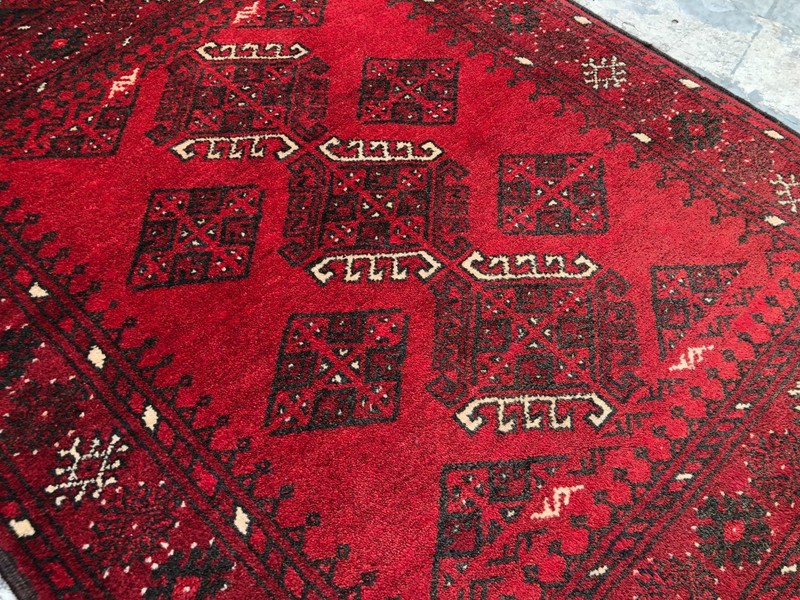 Vintage Turkmen Rug 2'6x3'7 ft Afghan Hand Knotted Wool Tribal Small Accent Rug gallery