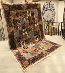 Turkish Silk Area Rug 7×10 Patchwork Floral Oriental Carpet Luxury Home Decor