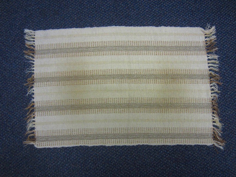 Hand Loom Cloth Rug-Light Brown Color-Vintage gallery