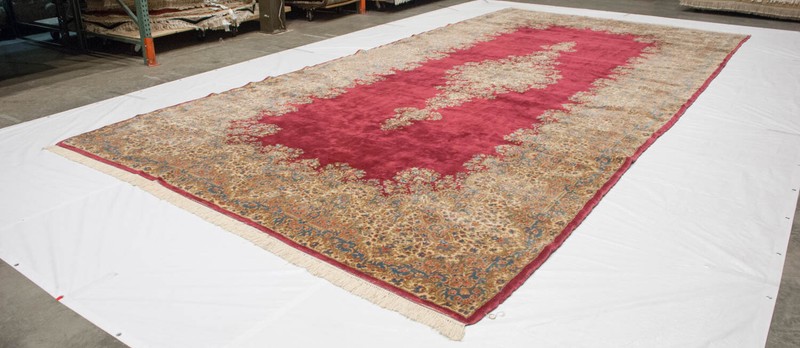 RRA 12x24 Authentic Oriental Carpet Traditional Design Rose Red Rug 12185 gallery
