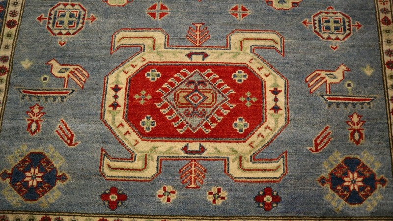 5x7 AFGHAN-REFUGEE CAUCASIAN VEGETABLE DYE HANDMADE-KNOTTED WOOL RUG 585015 gallery