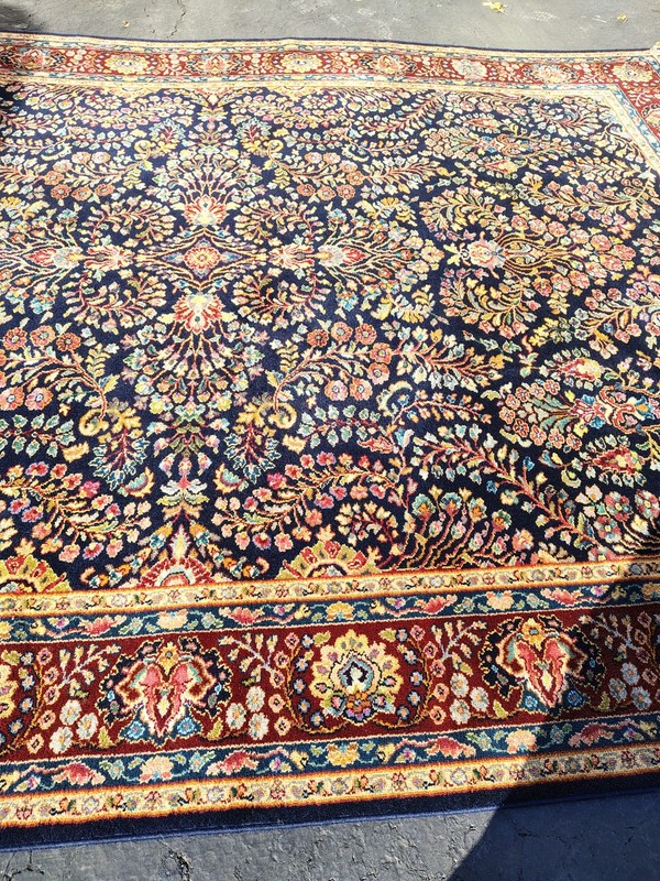 Karastan 8.8x12 Vintage 700 series rug model 791 Navy Sarouk. Extremely Rare gallery