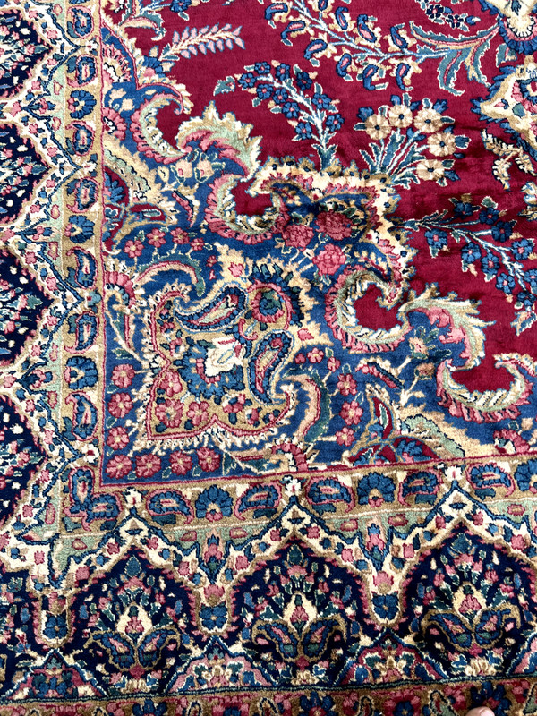 8’ by 12’ FINE DECORATIVE SIGNED HANDMADE PERRSIAN RUG CARPET ca1920, gallery
