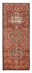 3’6″ x 9’1″ Vintage Hand-knotted Runner Rug Traditional Oriental Wool Carpet