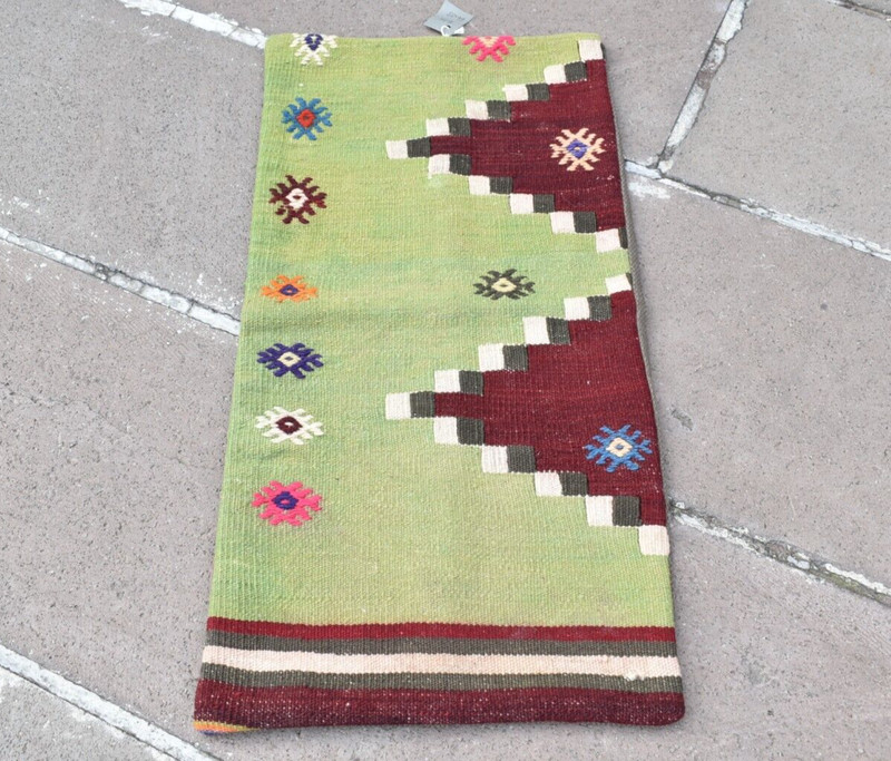 Turkish Kilim Pillow Cover Sofa Rug 13''x26'' Decorative Handmade Cushion Cover gallery