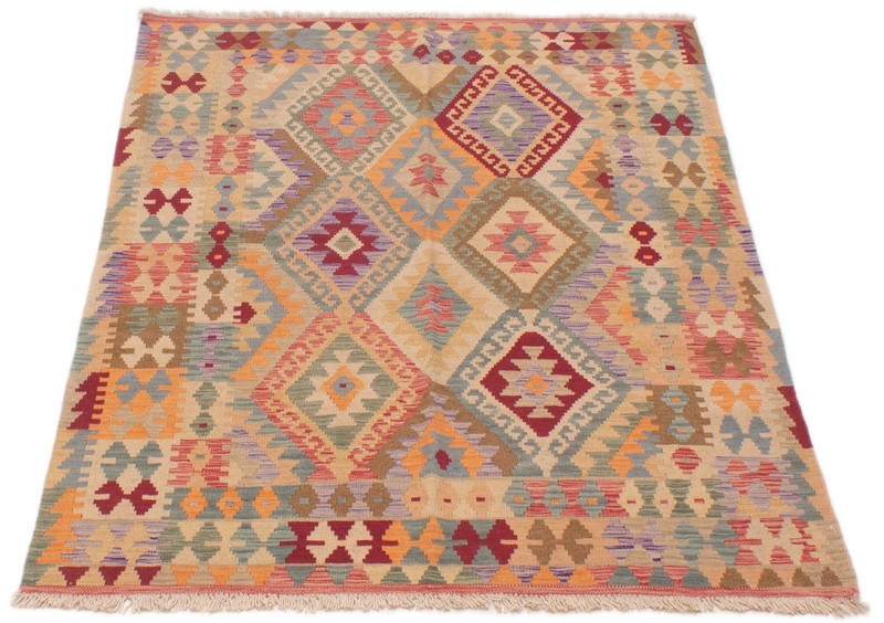 Vintage Hand Woven Area Rug 4'10" x 6'4" Traditional Wool Oriental Carpet gallery