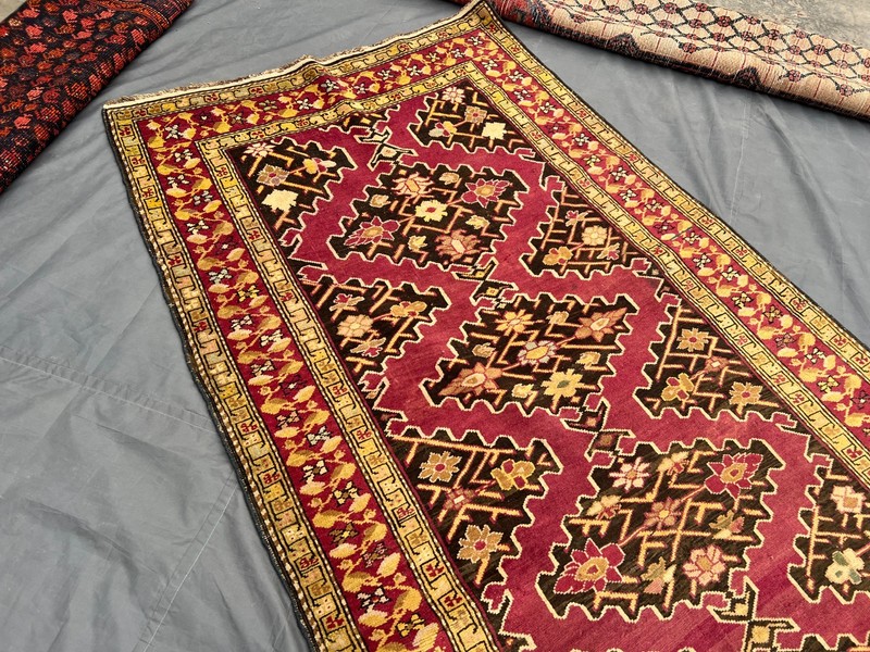 3x16 Vintage Caucasian Kazak Soft Wool Runner Rug | Geometric entryway Rug gallery