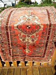 ANTIQUE 1900 CAUCASIAN KAZAK SMALL RUG 5’3″ X 3’9″