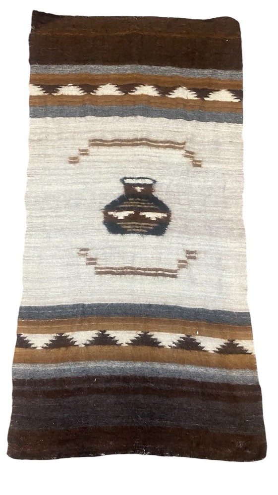 Vintage Turkish Angora Wool Blanket Kilim Rug Siirt 159x80cm