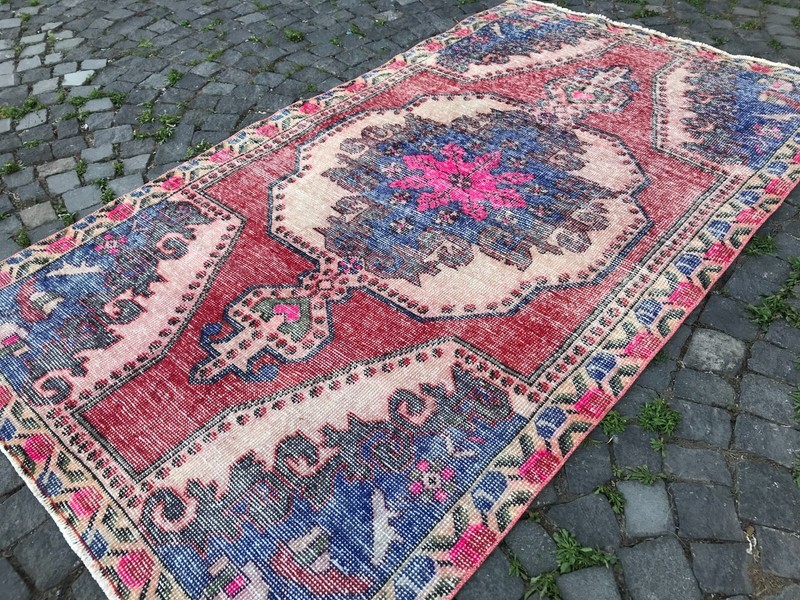 Handmade Rug Turkish Area Rug Vintage Rug Oushak Rug Antique Rug Bohemian Rug gallery