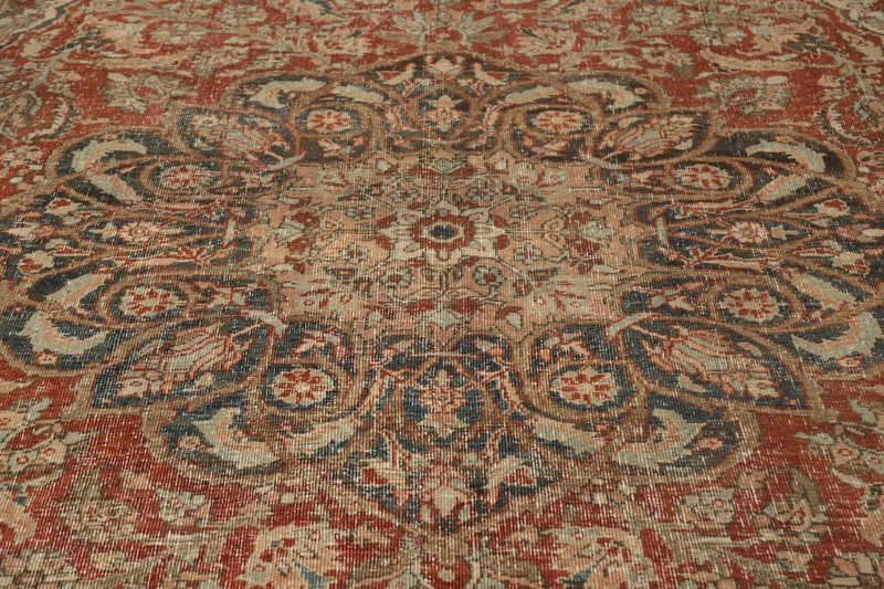 Antique Vegetable Dye Traditional Living Room Area Rug 9x12 ft Hand-knotted Wool gallery