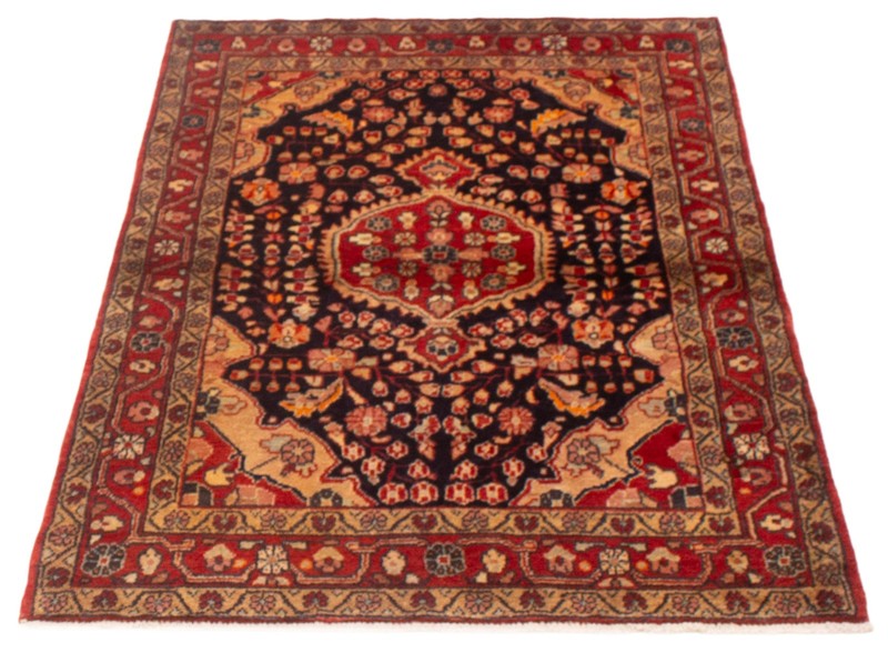 Vintage Hand-Knotted Area Rug 4'3" x 6'7" Traditional Wool Carpet gallery