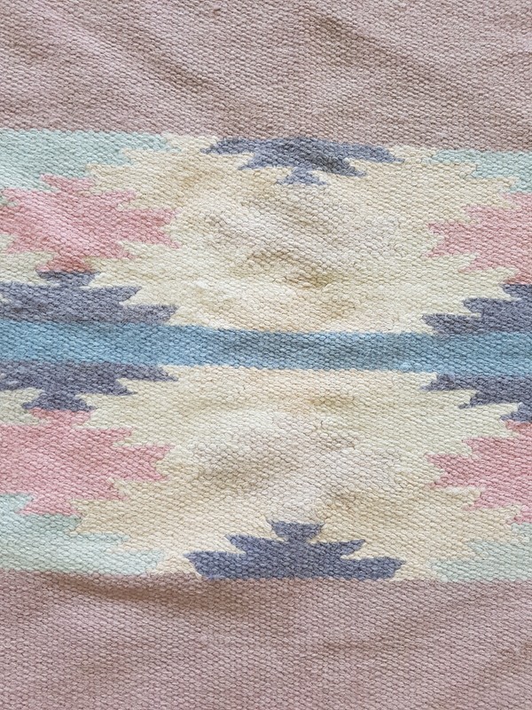 Vintage Handmade Traditional Floral Kilim Floor Rug Carpet 167x113 cm gallery
