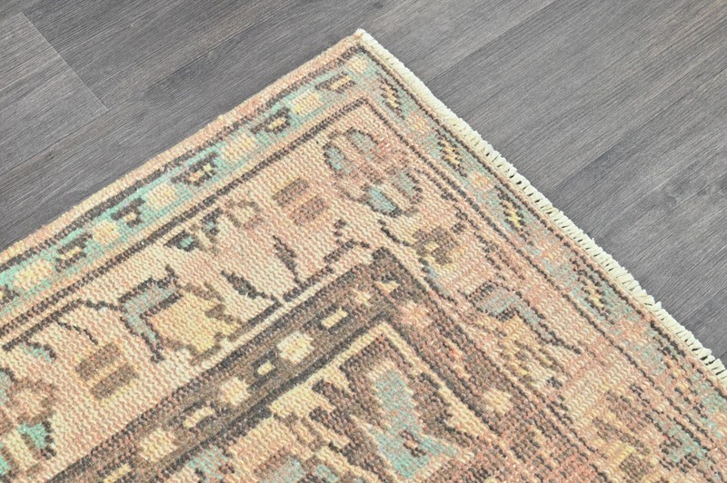 Oushak Turkish Vintage Rug 6x9 Kilim Rug Anatolian Handmade Boho Decor ORANGE gallery