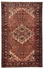 Vintage 4’9″ x 7’8″ Traditional Hand Knotted Vegetable Dye Wool Area Rug