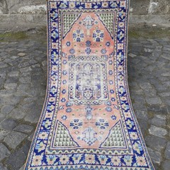 2×5 Persian Style kitchen rug 2.3 x 4.86 ft Vintage rug 70 x 148 cm runner