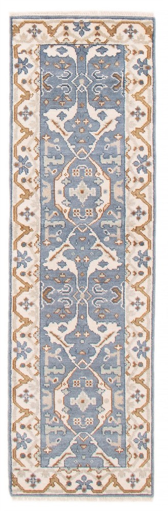 Vintage Hand-knotted Runner Rug 2'7" x 8'4" Traditional Oriental Wool Carpet