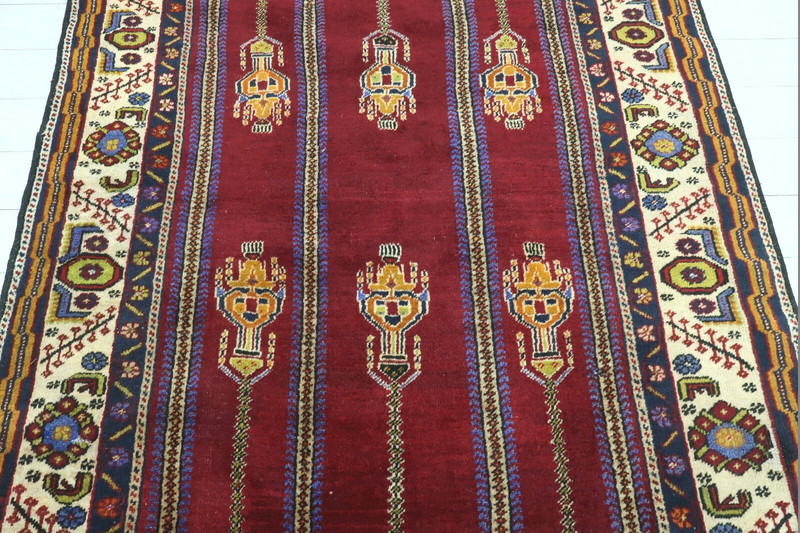 Anatolia Konya Carpet, Red Colored Rug, Wool Rug, Floor Rug Area Carpet 53"x105" gallery