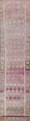 Antique Look Oushak Turkish Runner Rug 3×15 Wool Hand-knotted Oriental Carpet