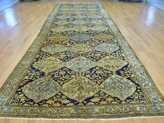 Stunning 1940’s Natural Dye Wool Pile Armenian Runner Rug 6’8”x19’3”