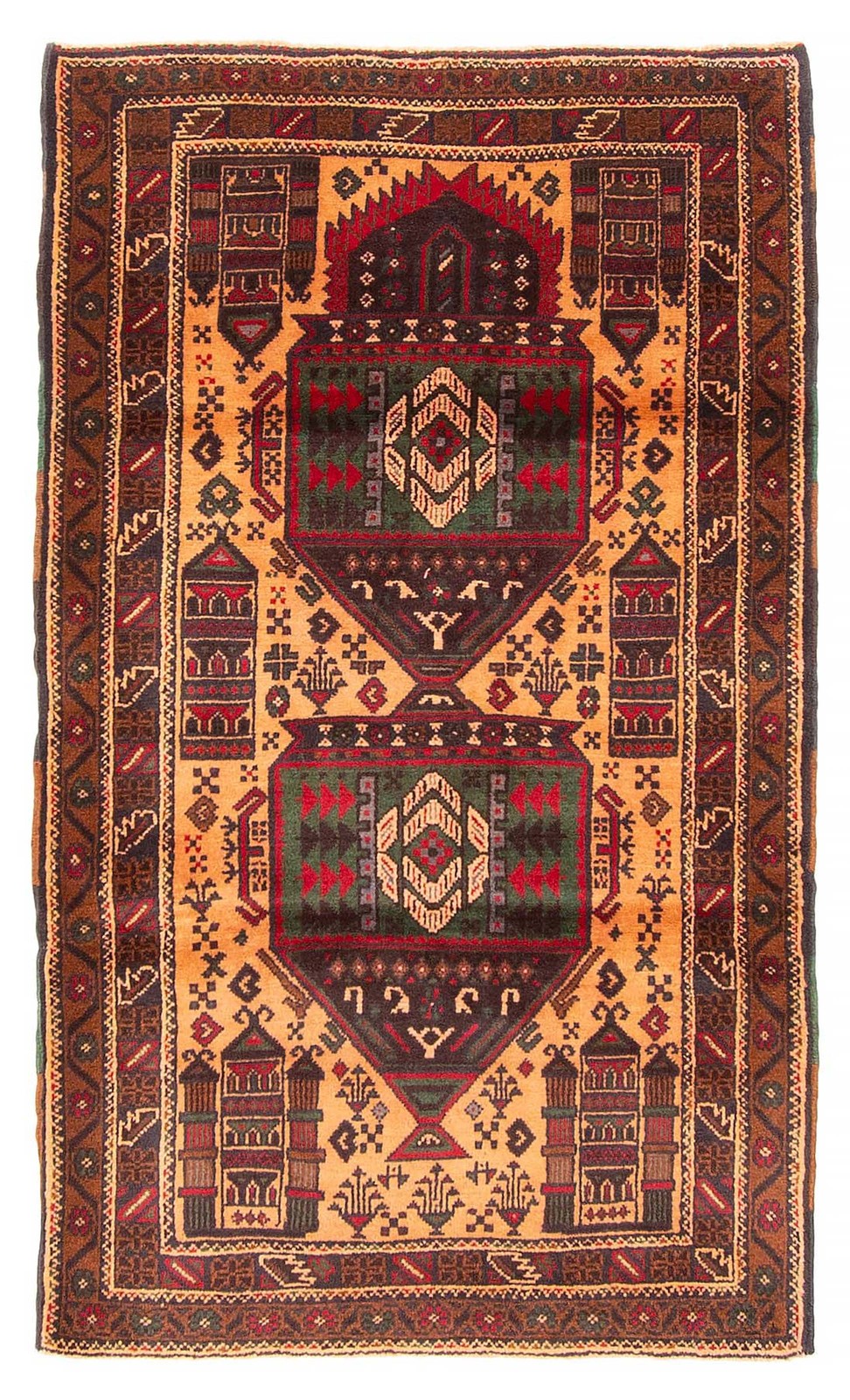 Vintage Traditional Hand-Knotted Area Rug 2'9" x 4'8" Oriental Wool Carpet gallery
