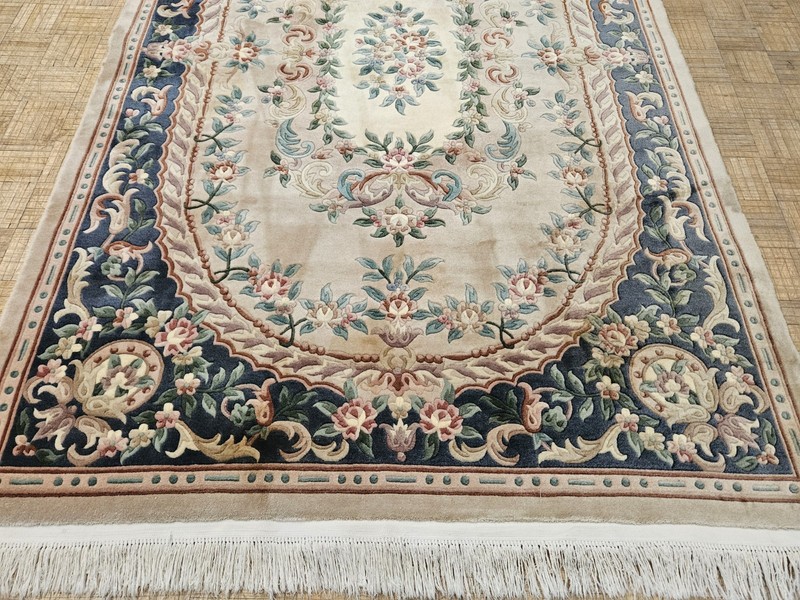 6x9 CHINESE RUG VINTAGE AUBUSSON PEKING AUTHENTIC 100% WOOL ORIENTAL RUG gallery