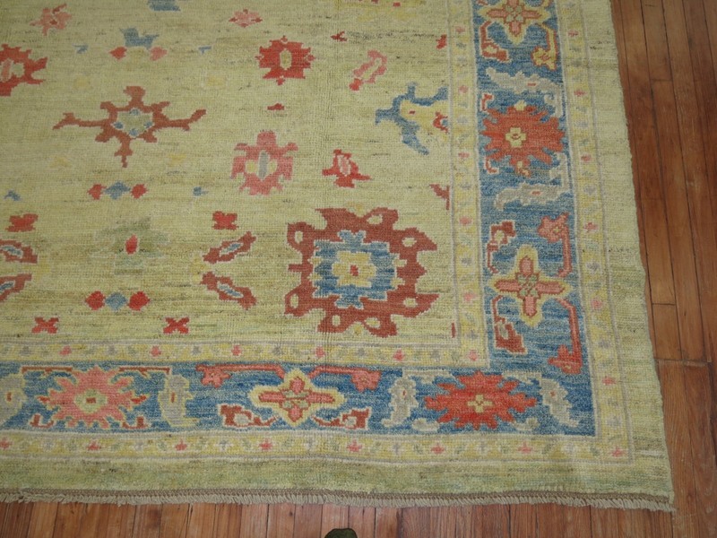 Modern Turkish Oushak Ushak Rug Size 8'5''x8'7'' gallery
