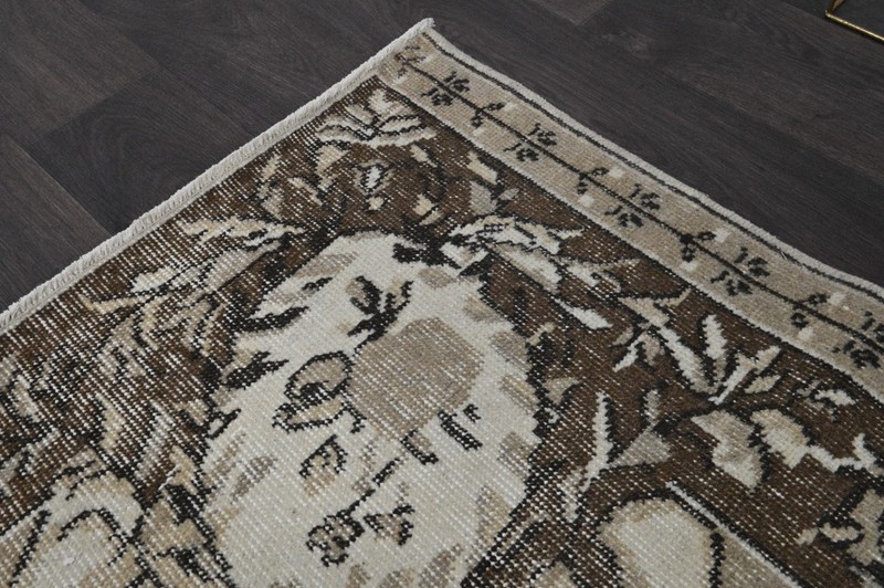 Oushak Turkish Vintage Rug 7x10 Kilim Rug Anatolian Handmade Boho Decor BEIGE gallery