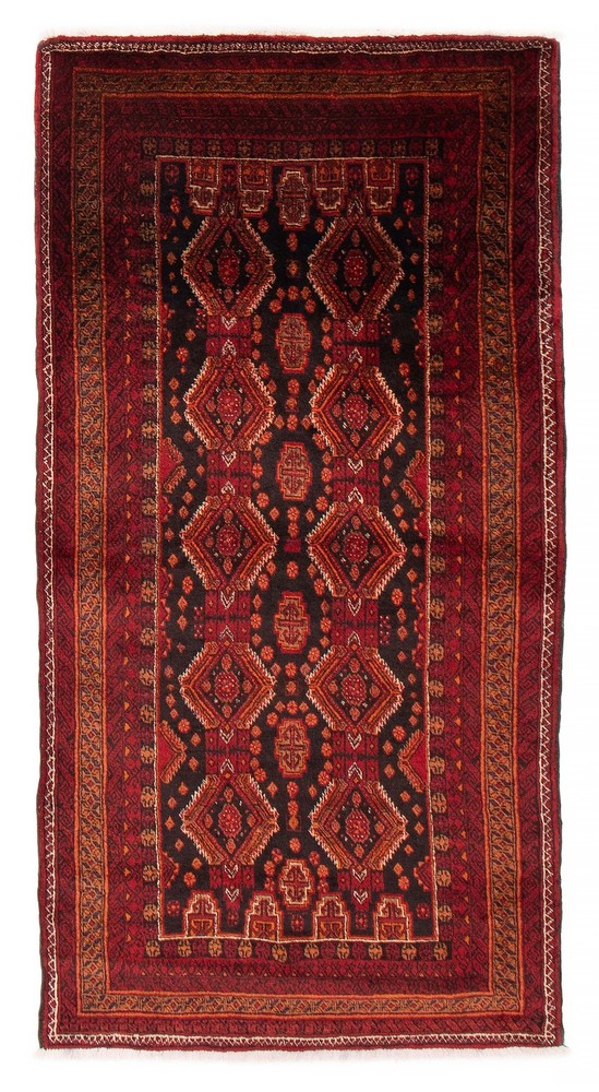 Vintage Hand-Knotted Area Rug 3'6" x 6'9" Traditional Wool Carpet